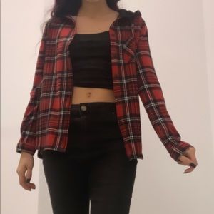 Plaid red shirt